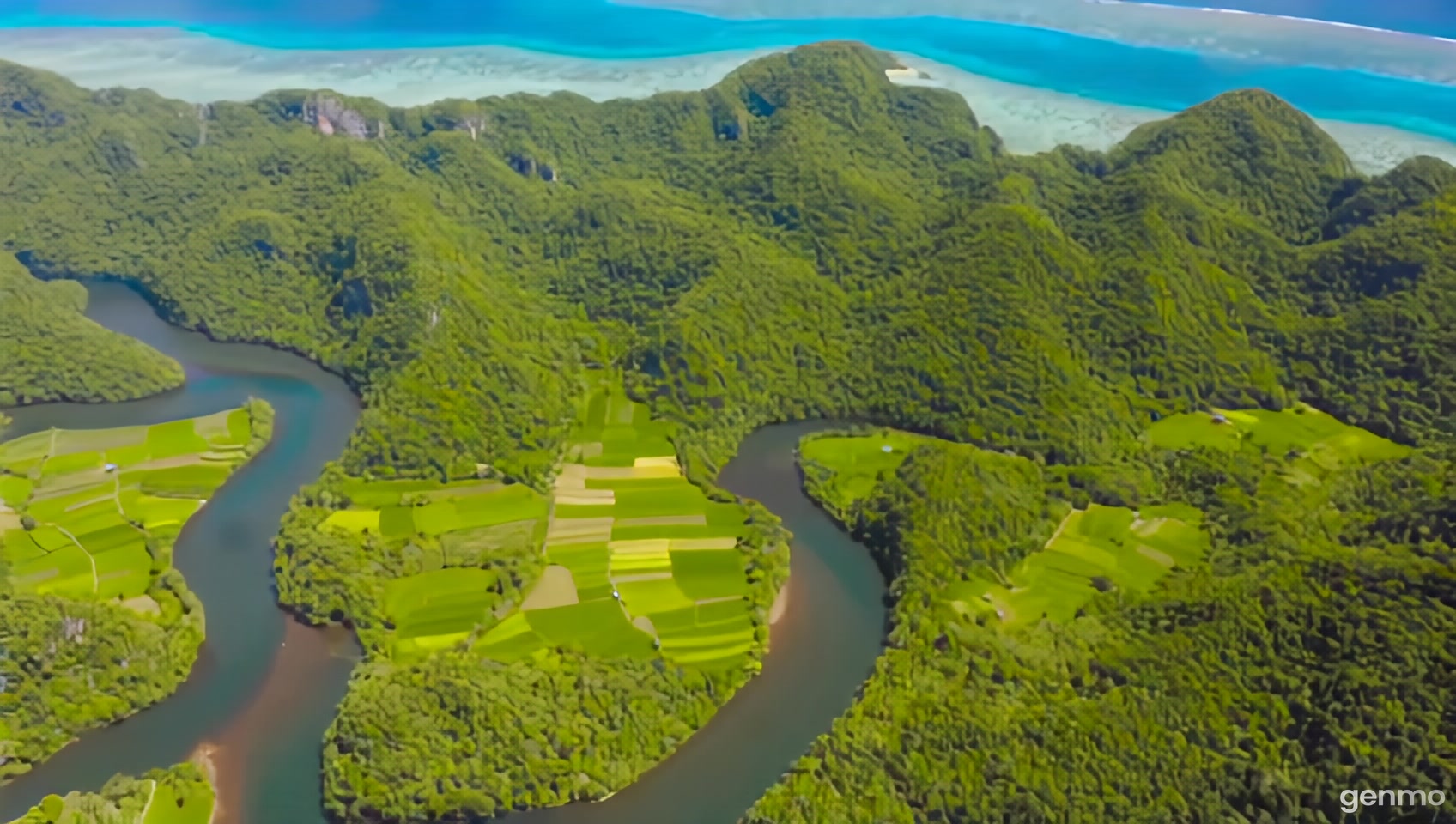 arial view of the Philippines