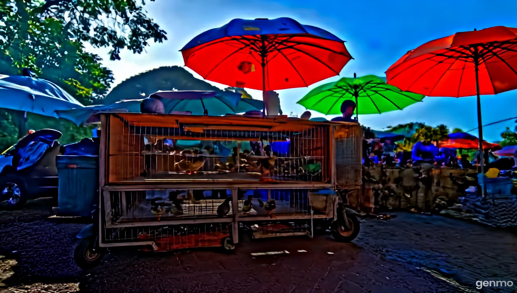 Animals selling in market
