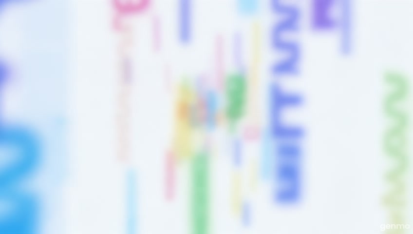 chaos of words appear on white background