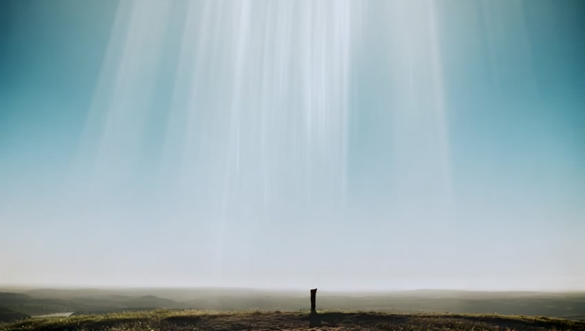 show the rapture, many people being taken up in the sky