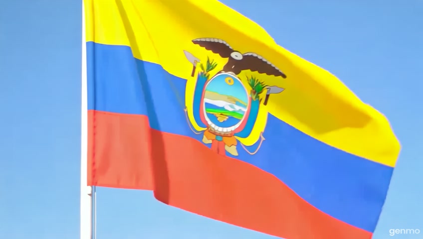 Ecuador flag burning