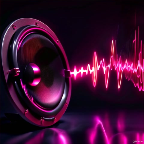 Speaker striking sound waves