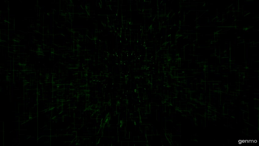 a matrix animation that turns into the letters BCE
