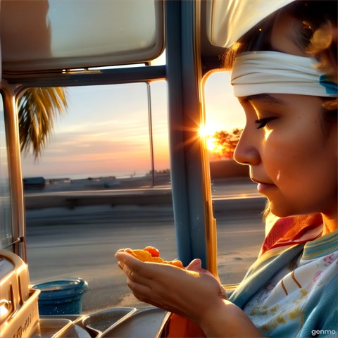 Scene Style: Cinematic, moody, soft-focus lens with warm golden tones transitioning into cool blues at night. Slow-motion and time-lapse shots interwoven
Visual Scenes:
• Time-lapse of sunrise over a quiet city.
• Slow-motion shot of sand slipping through fingers at the beach.
• A man driving, glancing at the sky in reflection.
• A mother quietly preparing food with love.
• Someone giving water to a stray cat.
• Close-up of hands making wudu.
• A woman staring out the window, thinking deeply.
• A janitor cleaning a mosque floor with reverence.
• Night sky time-lapse with stars swirling, evoking awe.

Mood: Reflective, spiritual, cinematic.
Camera Movements: Slow pans, gentle dolly-in shots, overhead aerials for transitions.
Lighting: Natural, golden-hour, contrasted with deep twilight for emotional resonance.

Text overlay (cinematic serif font):
“Make every moment count.”
“Worship beyond the prayer mat.”
“Live with dhikr. Breathe with purpose.”