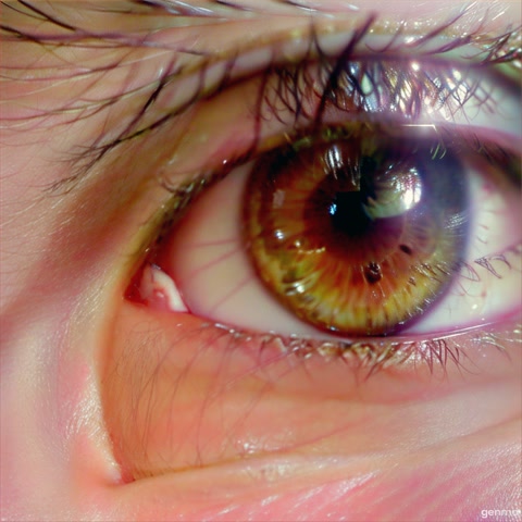 Close-up of the human eyes with soft light and stable camera shot  and The sense of searching in the gaze in 3or5 seconds