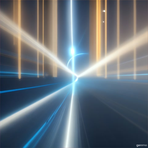 Horizontal bar of blue-white light that moves from bottom to top of screen.