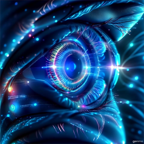the eye transmits information to the brain using neurons