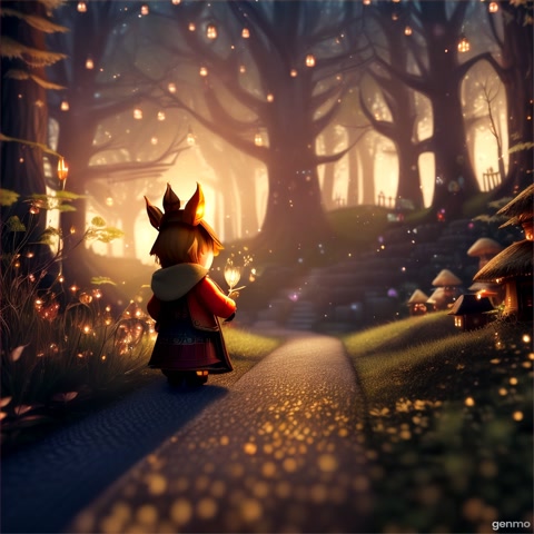 A small, cozy firefly village lights up the twilight.

Flicker (a tiny firefly with a dim glow) looks around, disappointed that her light doesn’t shine bright like everyone else.

Flicker overhears villagers talking about the Great Spark, an ancient glowing jewel hidden deep in the Forest of Leaves that could grant true brightness.

Flicker decides to go find it—to light up and feel proud.



Flicker flies through mushroom shadows and tall grass.

Suddenly, she’s blocked by a chattering wise cricket who warns: “The Spark’s power isn’t what it seems.”



Deep in the forest, Flicker finds the Great Spark shimmering atop a mossy pedestal.

As she reaches it, her feelings shift—she looks at her faint glow and hesitates.


She remembers her friends’ smiles when she helped light their paths earlier—even dim light mattered.

Flicker decides not to touch the Spark, instead brushing past it.



Back in the village, Flicker sees how softly glowing she truly is—but now, she’s beaming with confidence.

The other fireflies cheer, and her true glow emerges from self-acceptance.