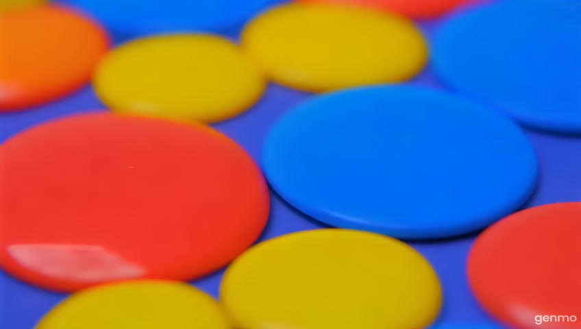 Create fun movements with different circles sticking together
