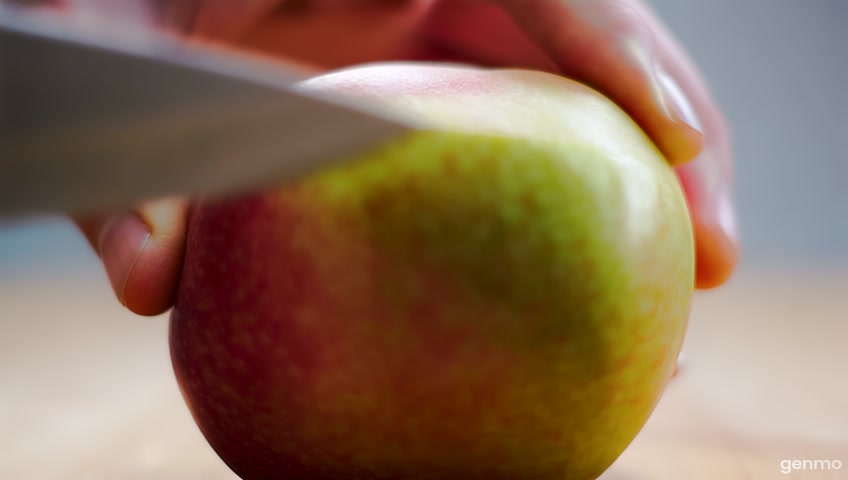 asmr apple cutting