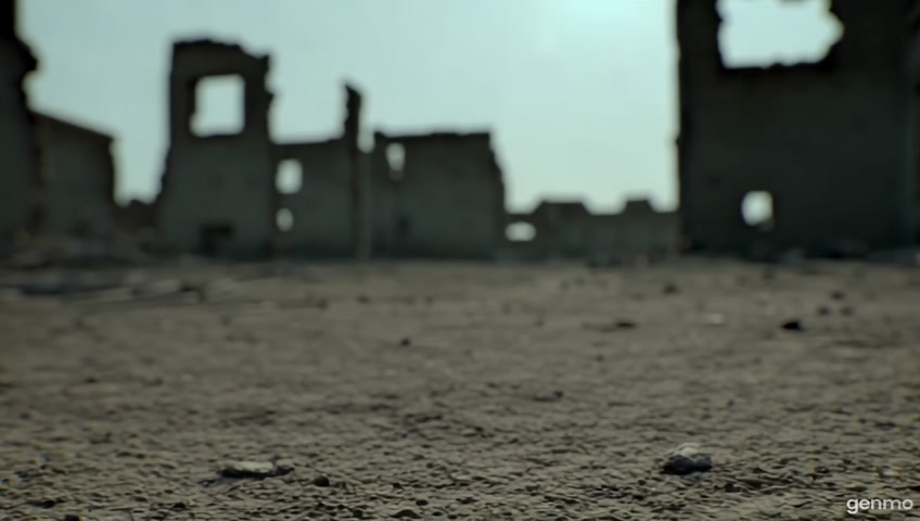 A child's doll in the midst of war-torn areas