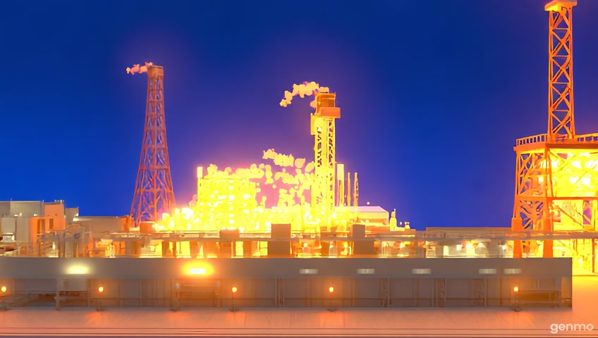 EDUCATIONAL VIDEO ON HOW GAS IS TRANSFORMED INTO PLASTIC, ANIMATED
