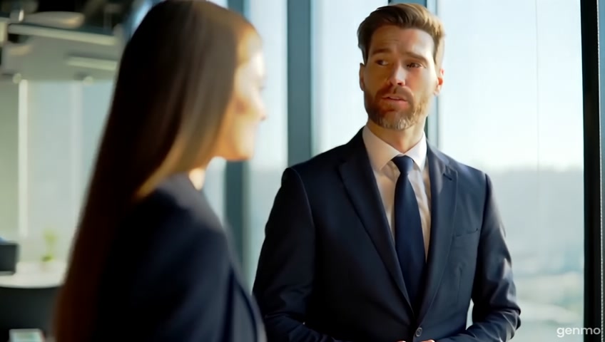 THE ATTRACTIVE CEO AND HIS FEMALE EMPLOYEE