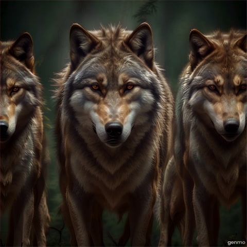 Wolves Come close to camera while they staring at camera, ultra realistic, 8k cinematic high details 8k