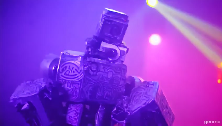 je veux un robot berbere avec signes berbere qui danse dans une boite de nuit