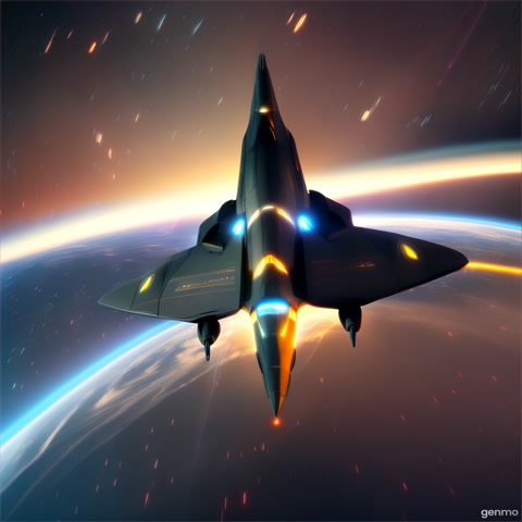 Stylized graphic of a spacecraft, perhaps with a subtle AI interface overlay or glowing lines, transitioning to a depiction of ChatGPT's logo