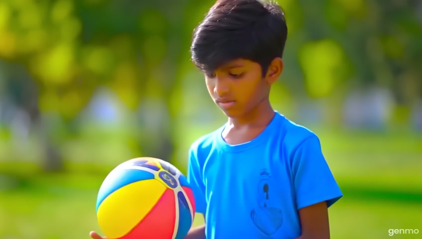 Krishana playing game with ball