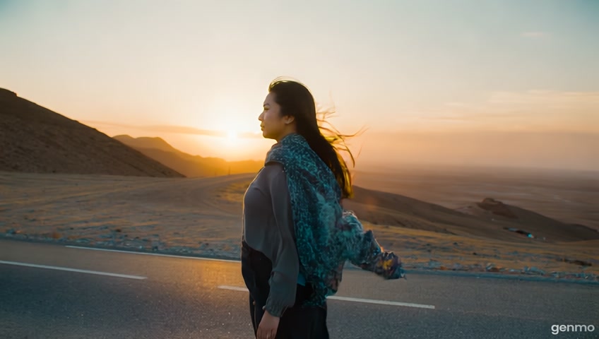 A young woman stands alone on a winding mountain road in Uzbekistan at sunset. She looks worried and nervous. The wind gently moves her scarf. She waits and listens.
Suddenly, a familiar engine sound echoes in the mountains — it's a Kia Sonet approaching. Her face lights up with a gentle smile. The car confidently drives through the mountain road and stops beside her.
She gets into the car. Inside the cabin, warm light and comfort. Her boyfriend is driving. He turns to her and smiles. She smiles back.
They drive together through majestic mountain landscapes, past local bazaars and villages. The sun sets behind them as the Kia Sonet moves ahead confidently.
Final scene: The car fades into the horizon. On screen:
“Kia Sonet — never lets you down. Your road. Your story.”
(Optional subtitle in Uzbek:
“Kia Sonet — hech qachon xiyonat qilmaydi.”)
Style: cinematic, emotional, realistic.
Length: about 50 seconds