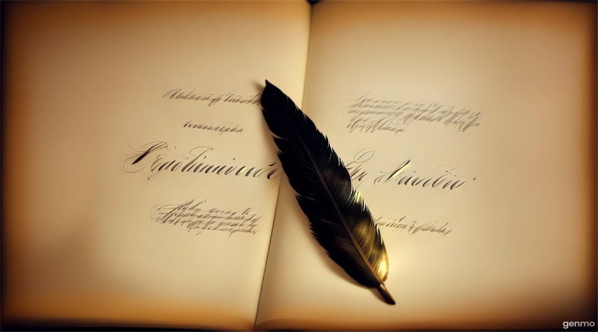 "Create a 3-second YouTube intro animation with a vintage parchment background. A large feather quill pen flies in from the right and gently lands on the page. The words 'TARİHE NOT DÜŞ' appear one by one in an elegant, serif font as if being written. Add a light ink drop effect at the end and fade to black. Keep the animation classy, historical, and cinematic."