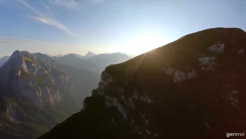 driving bicycle on the side of a mountain