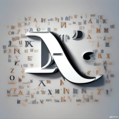 english alphabet A to Z breaking into its primary strokes