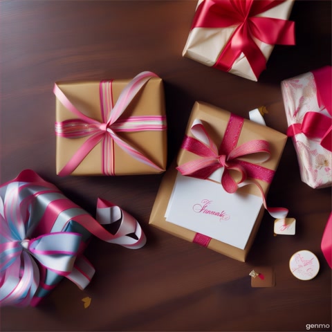 video where a hand put the thank you card in gift hamper