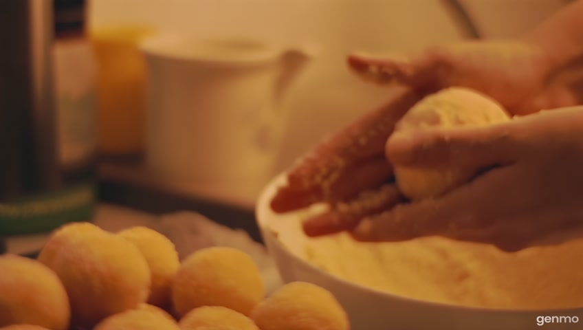 Culinária fazendo bolinho de chuva