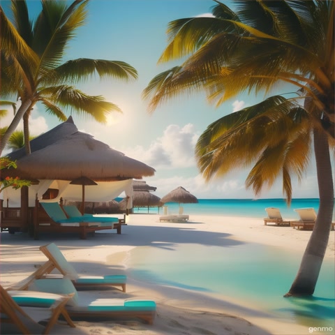 tropical luxury beach