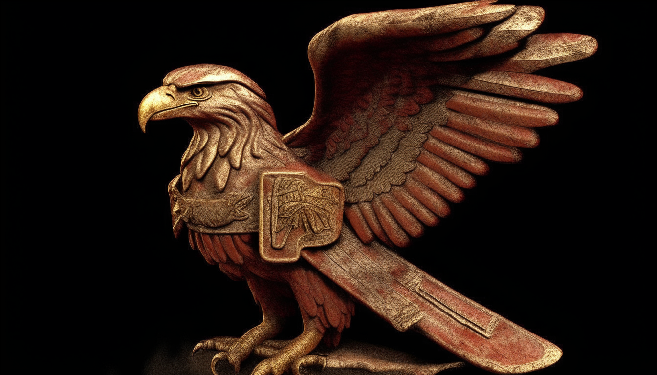 Roman eagle (militar ensign of the ancient Roma)