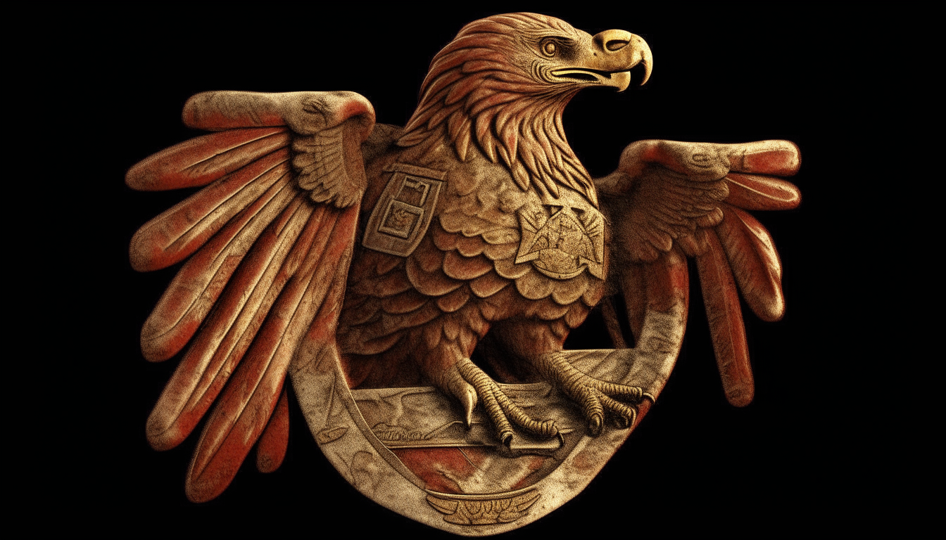 Roman eagle (militar ensign of the ancient Roma)