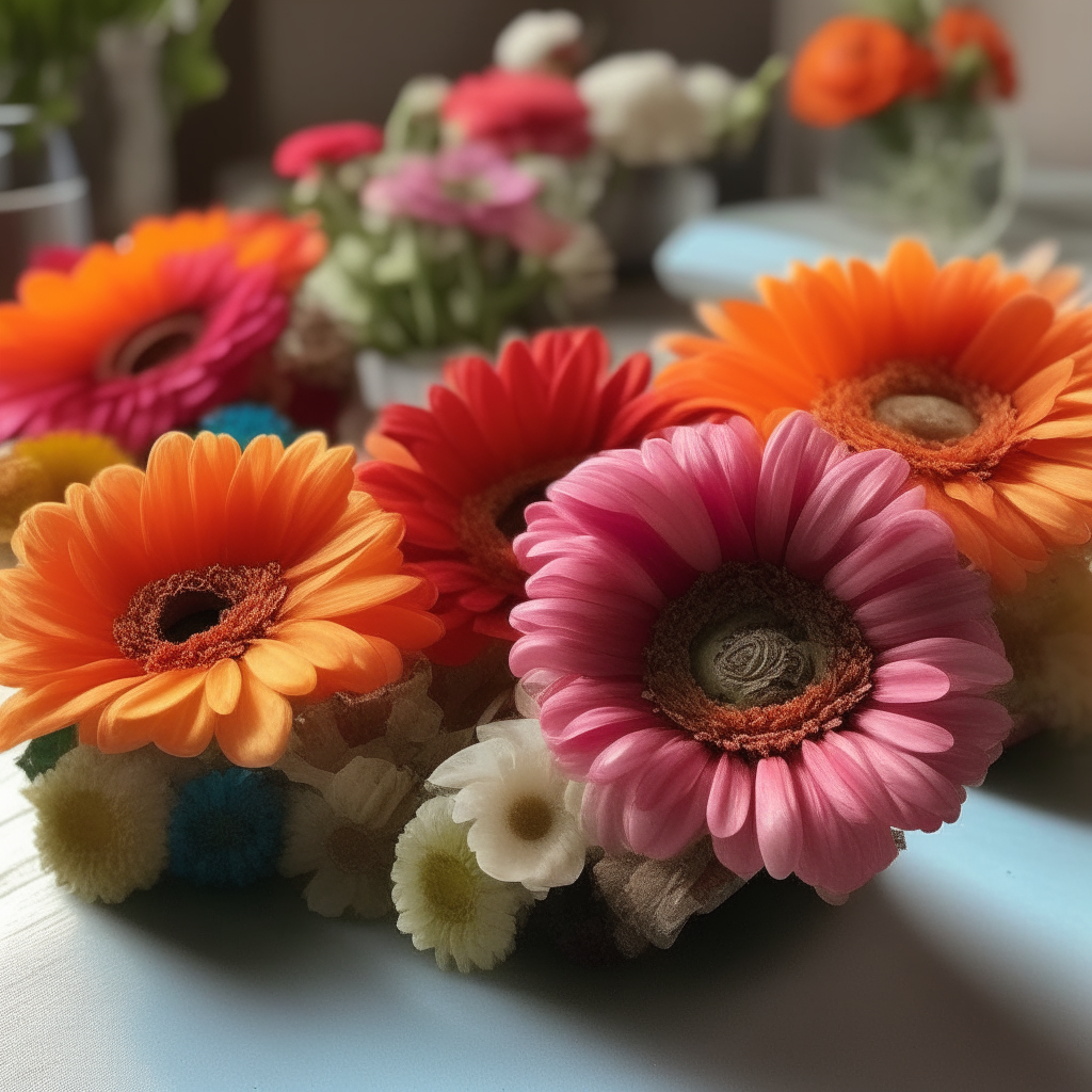 Dragócitos con flores