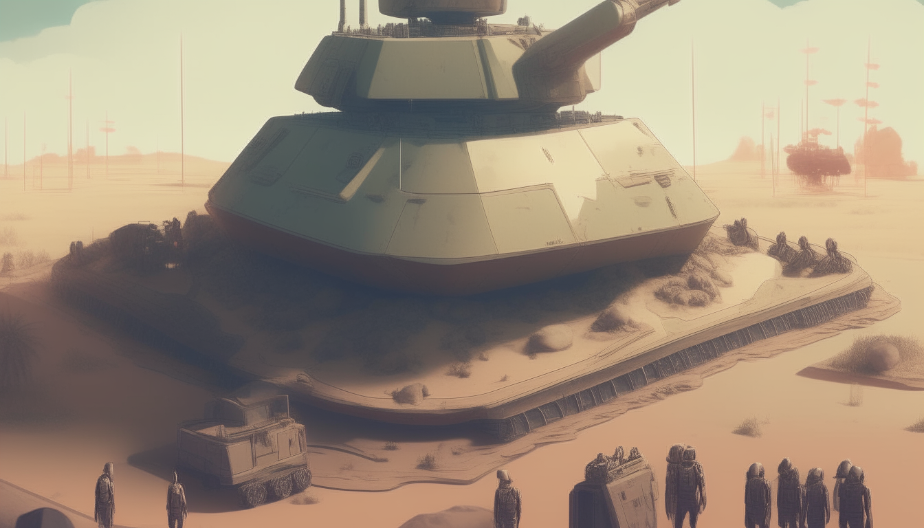 i want u to add tanks surrounding it