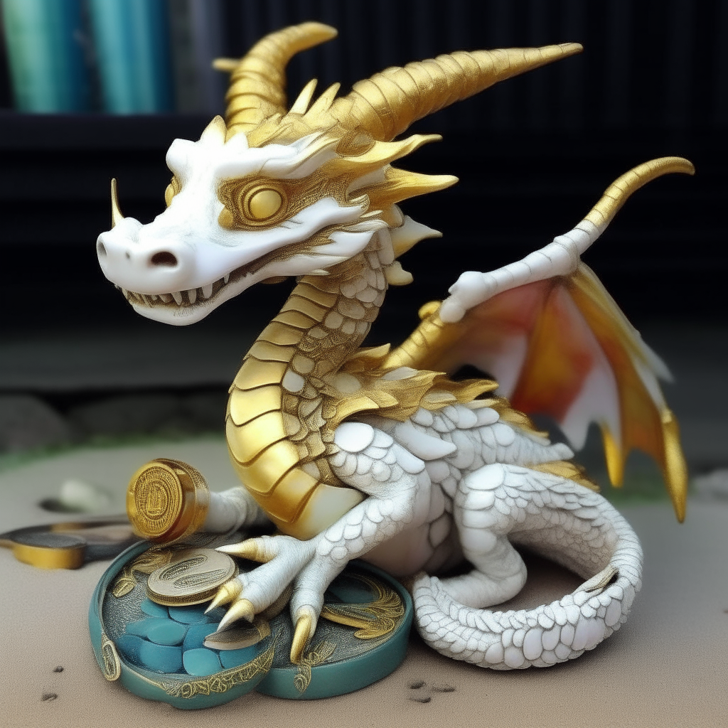 Dragoncito con mucho dinero reparte
