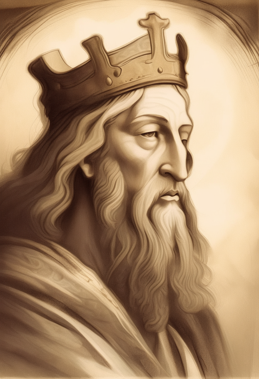 "Draw an artistic portrait of the Lord clothed in majesty, as mentioned in Psalm 93."