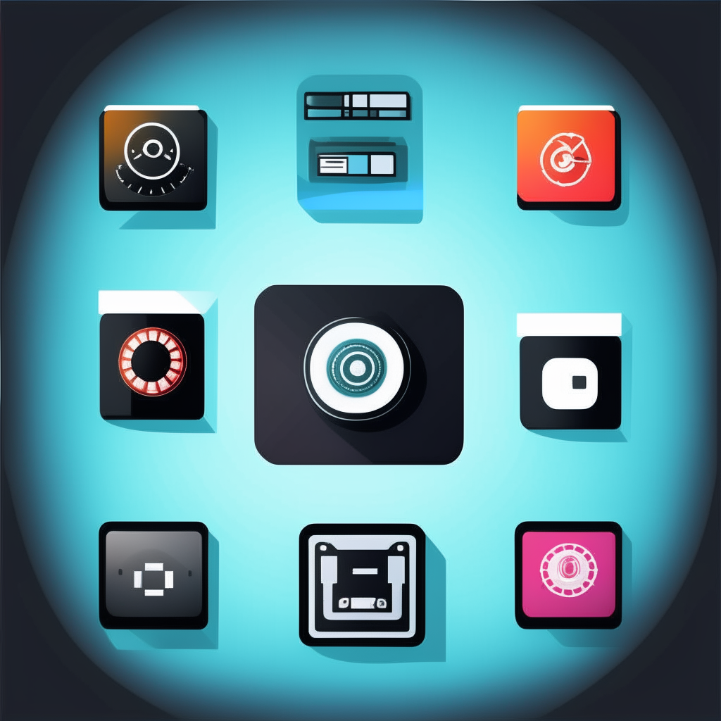 Icons for video, audio and image streaming media sources