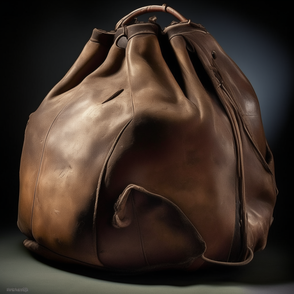 a worn leather sack that seems much larger on the inside, able to hold countless treasures