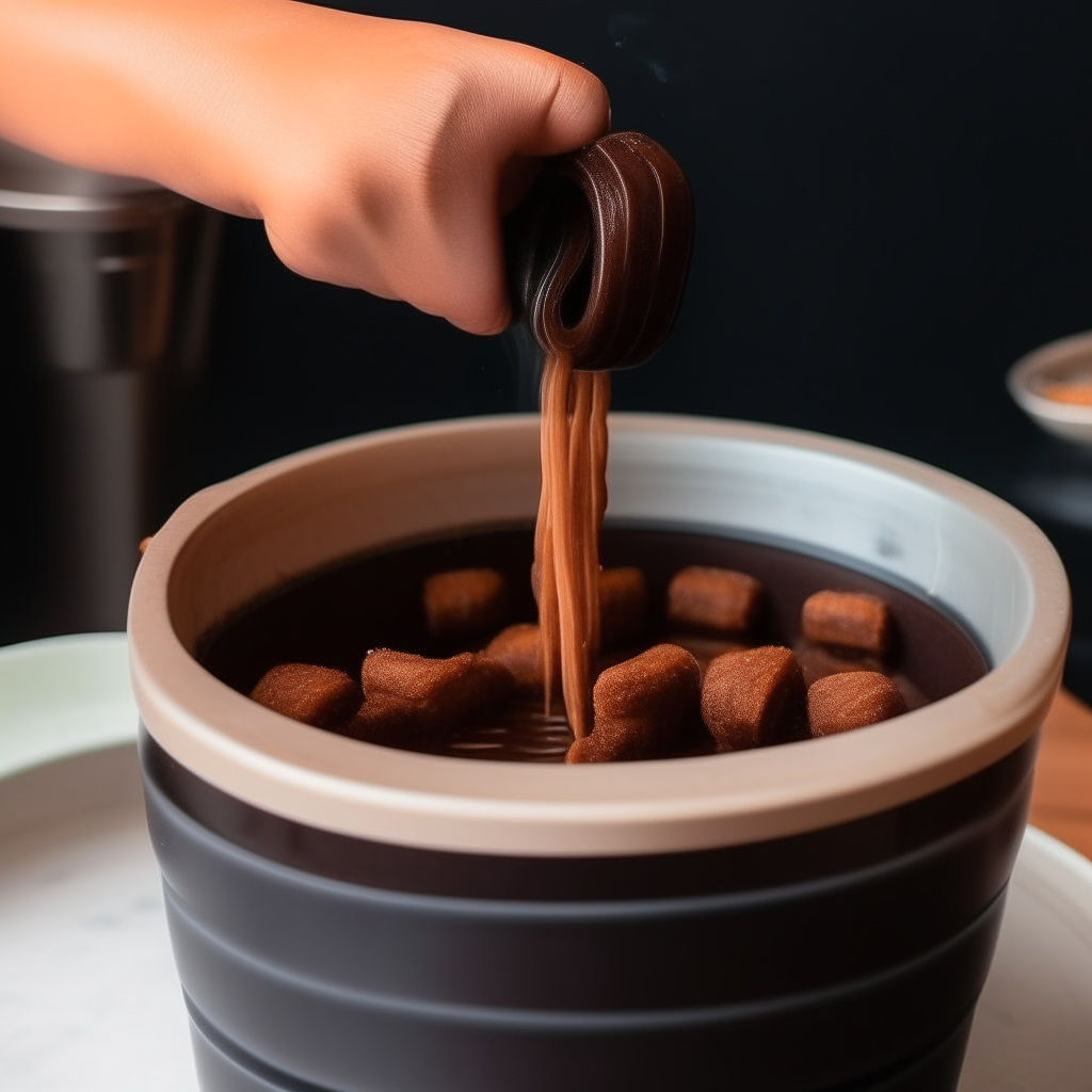 Steaming unformed churro bites in an Instant Pot, step 3, no human hands included