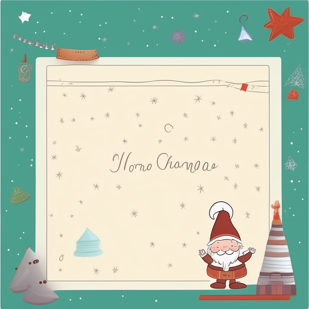 A Christmas themed letter template with an illustrated border and top header reading 'Nombre: Lucas, tengo 3 años' and space below to write wishes