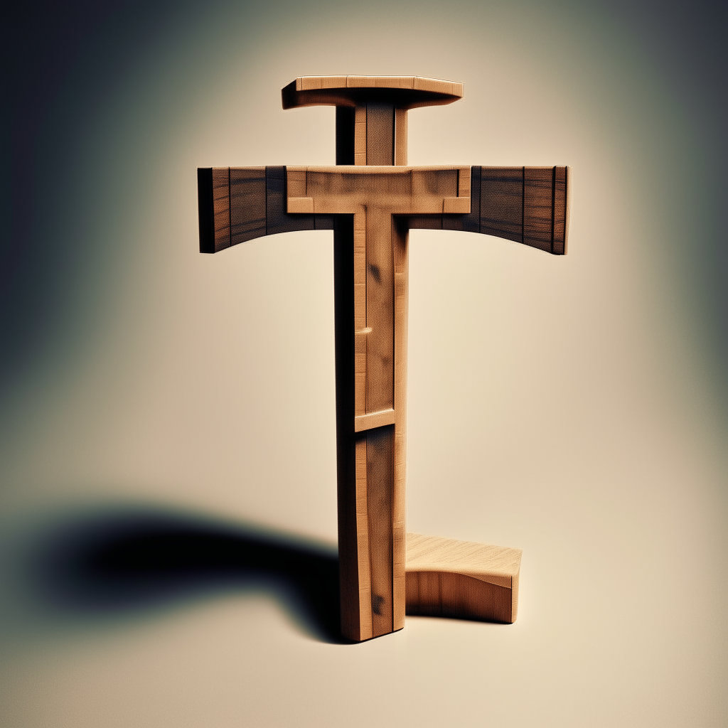 it's not a cross. it's the letter "T"