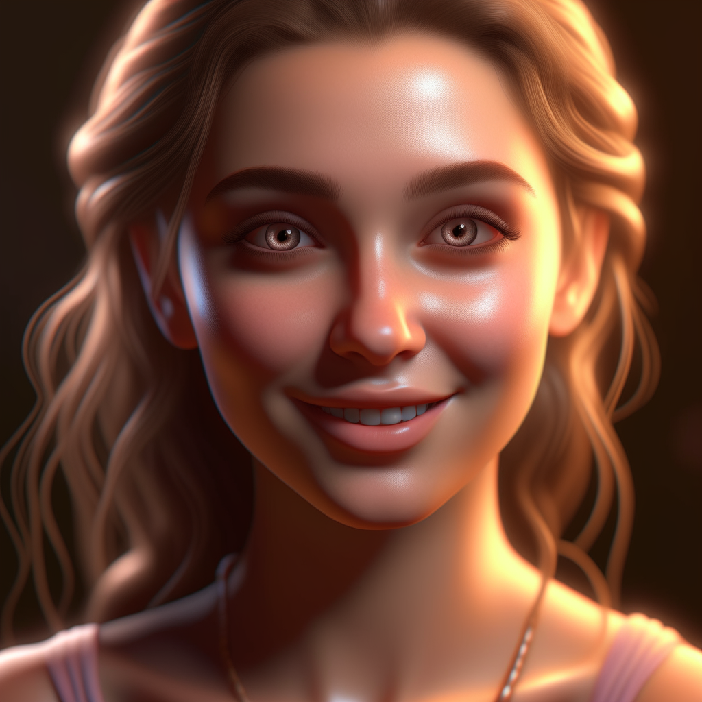 Beautiful girl realistic
