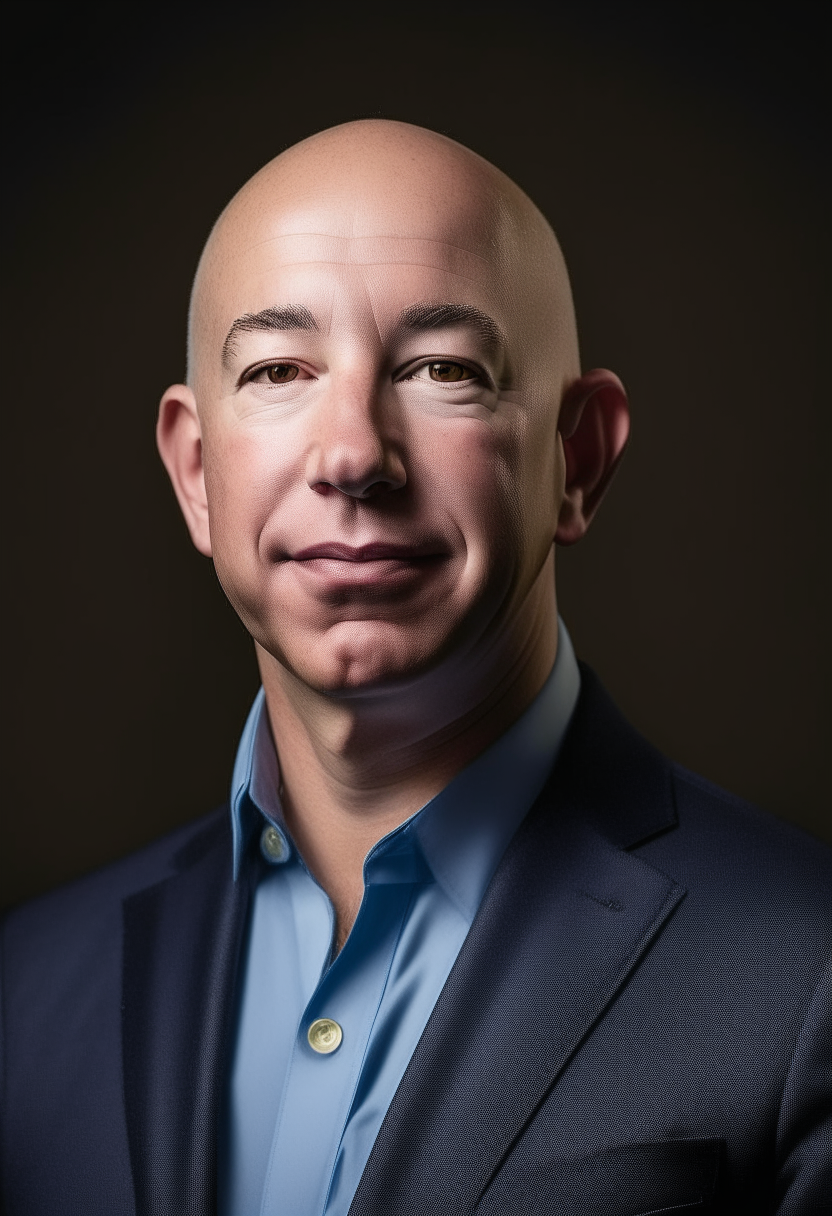 Jeff Bezos make him look like a real Jeff bezoz