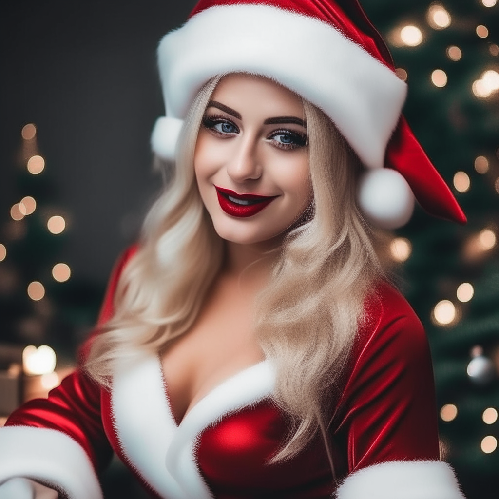 seductive santa outfit on a woman. 