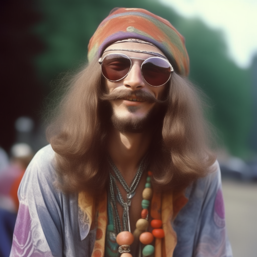 a weird hippie

