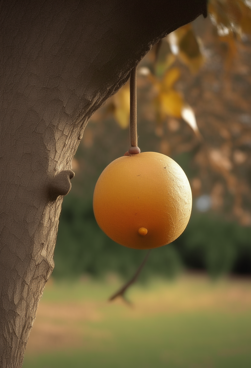 a ball on tree