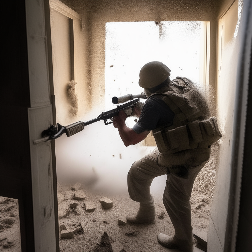 Weapons of terror coming out of their hiding places and converting everything they touch to dust