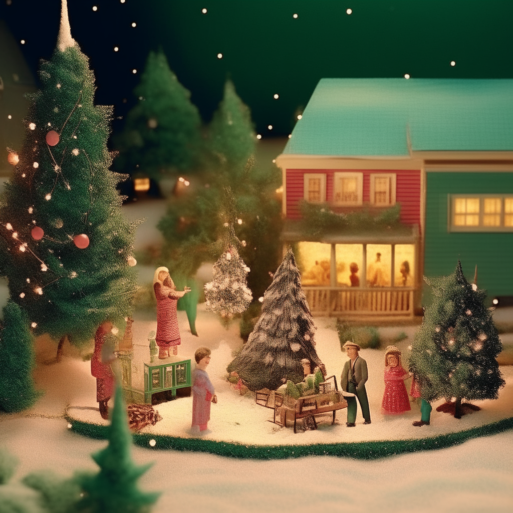 a life like summer Christmas scene, 