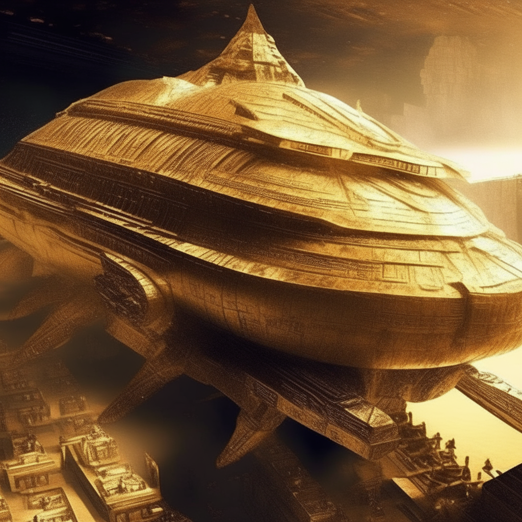 Spaceships being built in ancient Sumerian times to obtain gold from another world