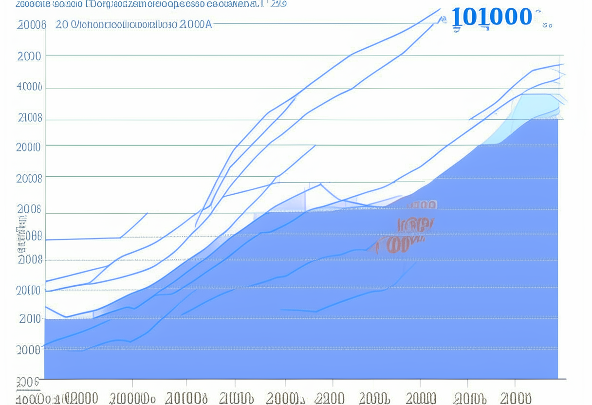 Line graph showing percentage of population using the internet from 1999 to 2009 in the USA, Canada and Mexico. The x-axis ranges from 1999 to 2009. The y-axis ranges from 0% to 80%. A blue line tracks the USA from around 30% in 1999 to around 70% in 2009. An orange line tracks Canada from around 25% in 1999 to around 65% in 2009. A green line tracks Mexico from around 5% in 1999 to around 35% in 2009.