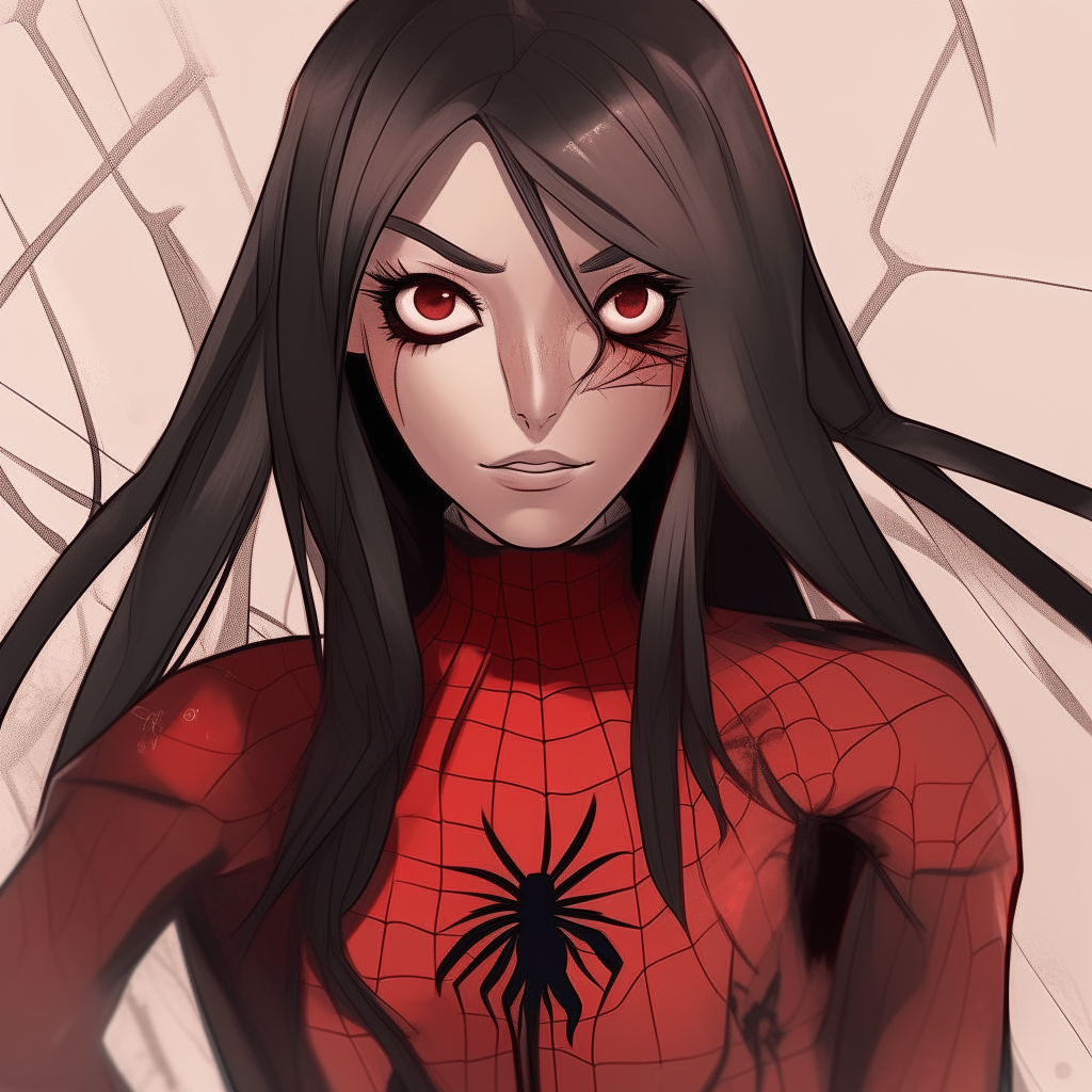 Draw me a spider woman anime 