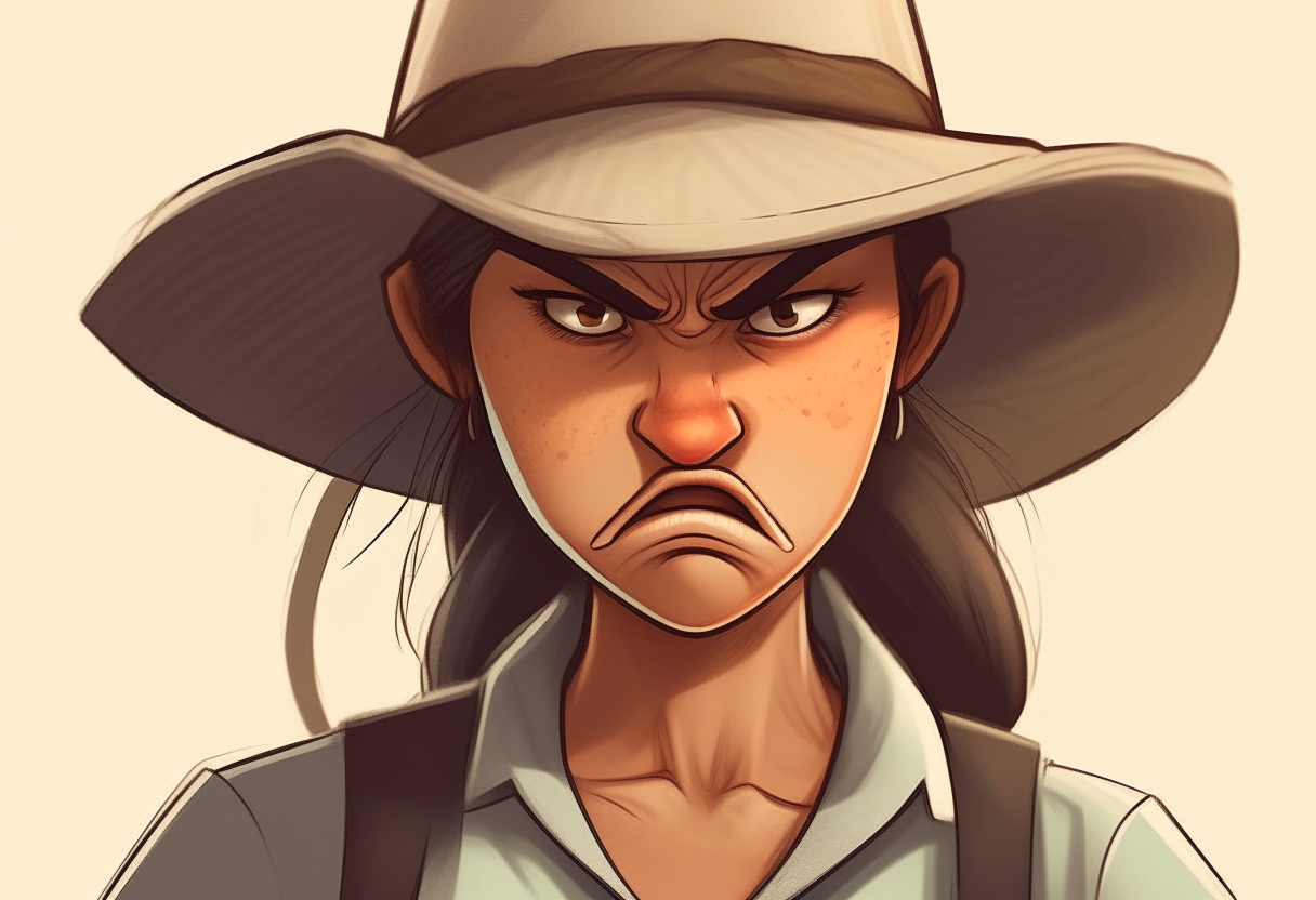 Ana angry  farmer  